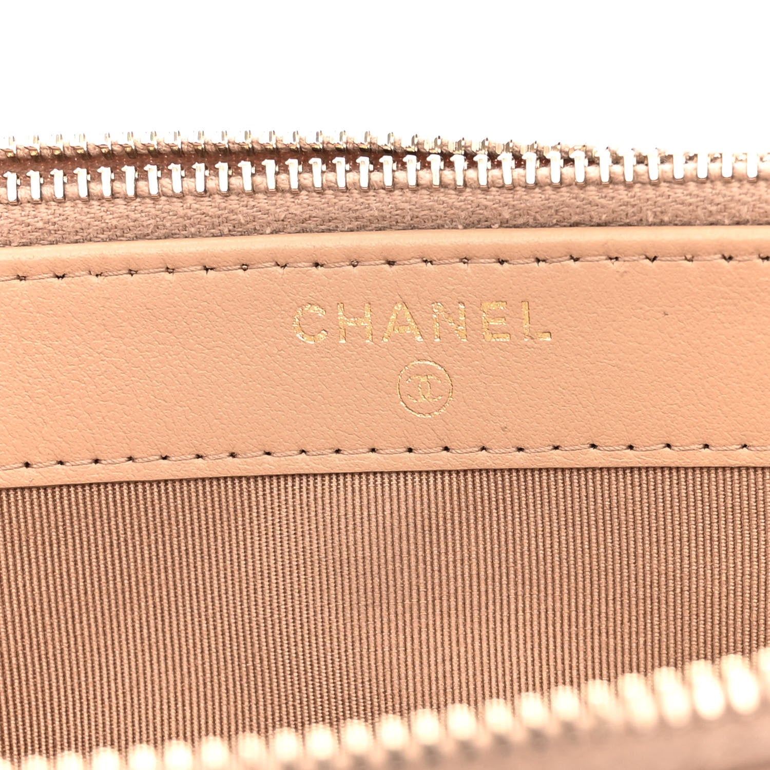 Chanel Caviar Quilted Small Clutch With Chain Beige 8 of 15