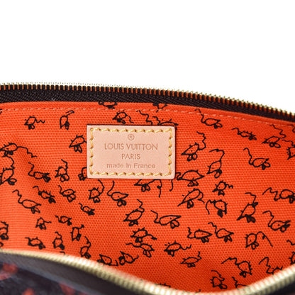 Louis Vuitton Catogram Elizabeth Pouch Orange Marron 6 of 10