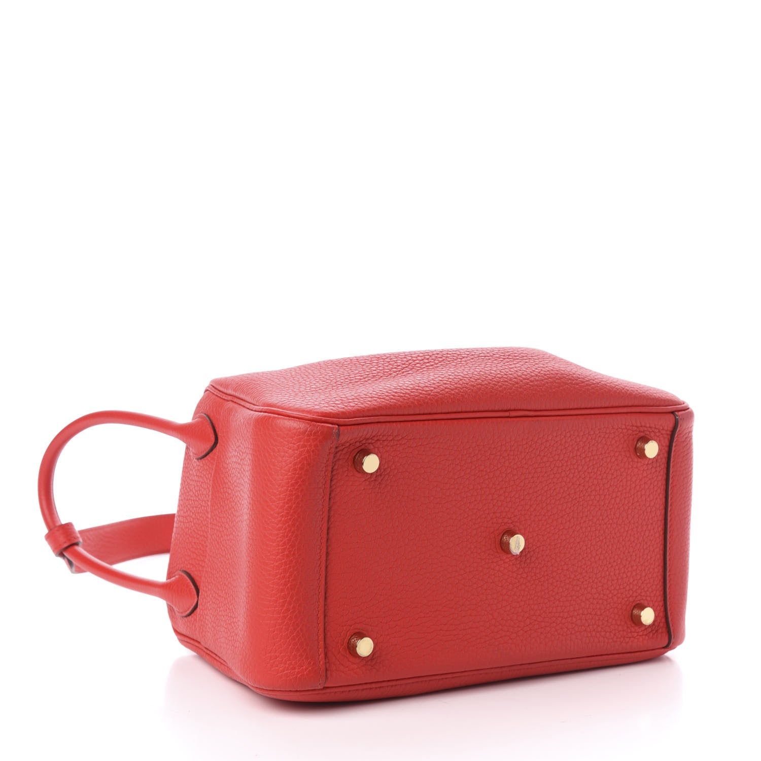 Hermes Taurillon Clemence Lindy 26 Rouge Tomate 4 of 10