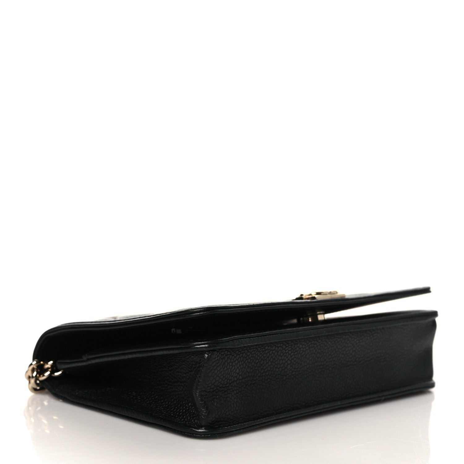 Chanel Caviar Quilted Boy Wallet On Chain WOC Black 4 of 10