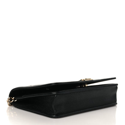 Chanel Caviar Quilted Boy Wallet On Chain WOC Black 4 of 10