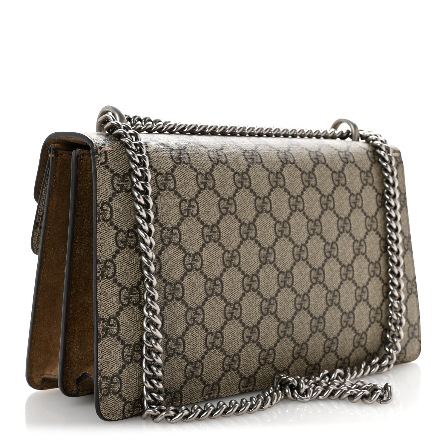 Gucci GG Supreme Monogram Small Dionysus Shoulder Bag Taupe 3 of 13