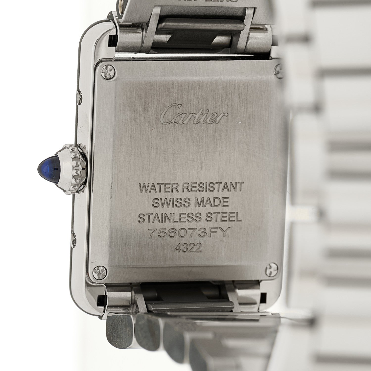 Cartier Stainless Steel 22mm Tank Must Quartz Watch 4 of 4