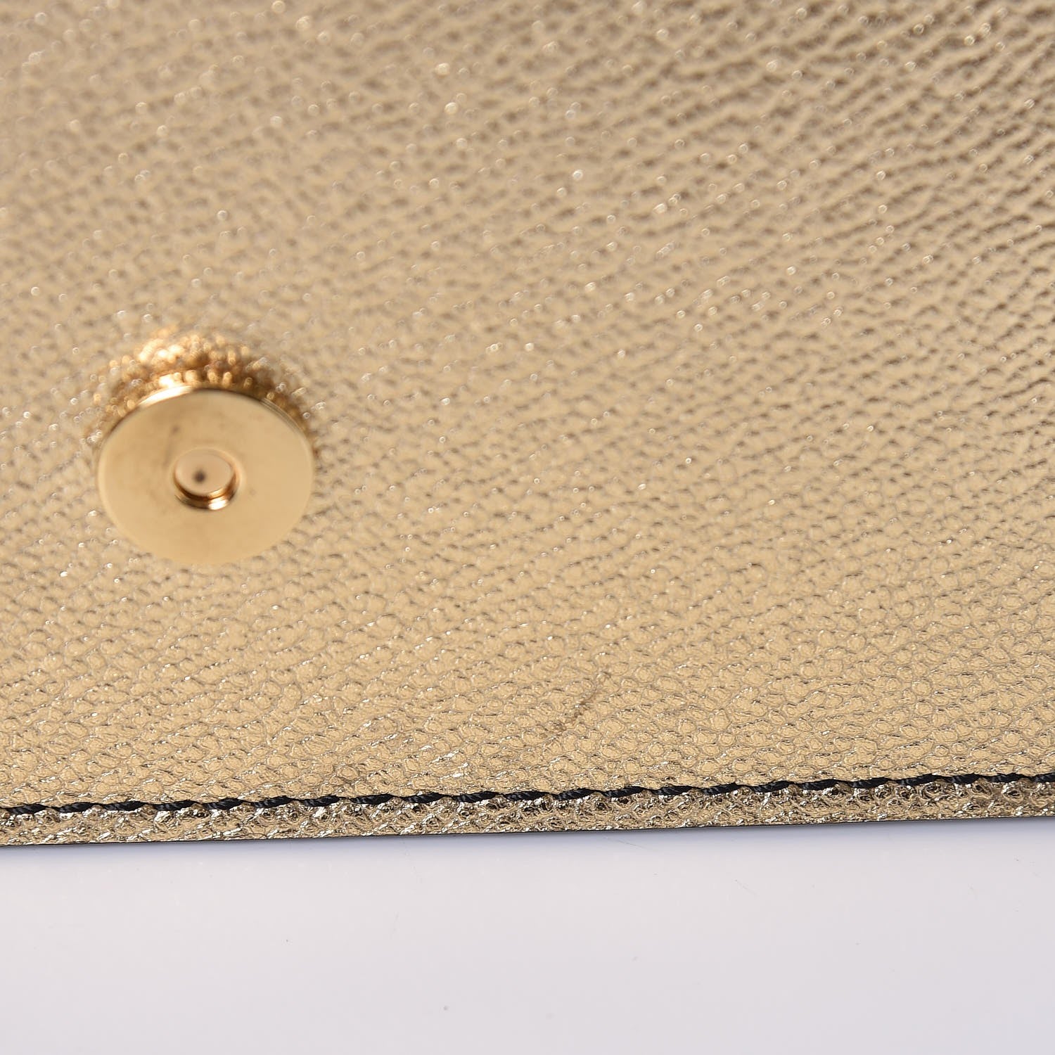 Burberry Metallic Grainy Calfskin Mini Buckle Bag Gold 8 of 8