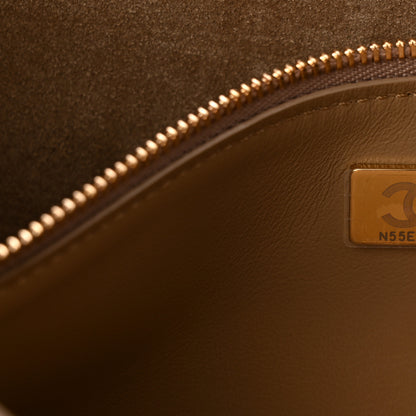 Chanel Suede Calfskin Small Souplissimo Maxi Flap Dark Beige 7 of 10