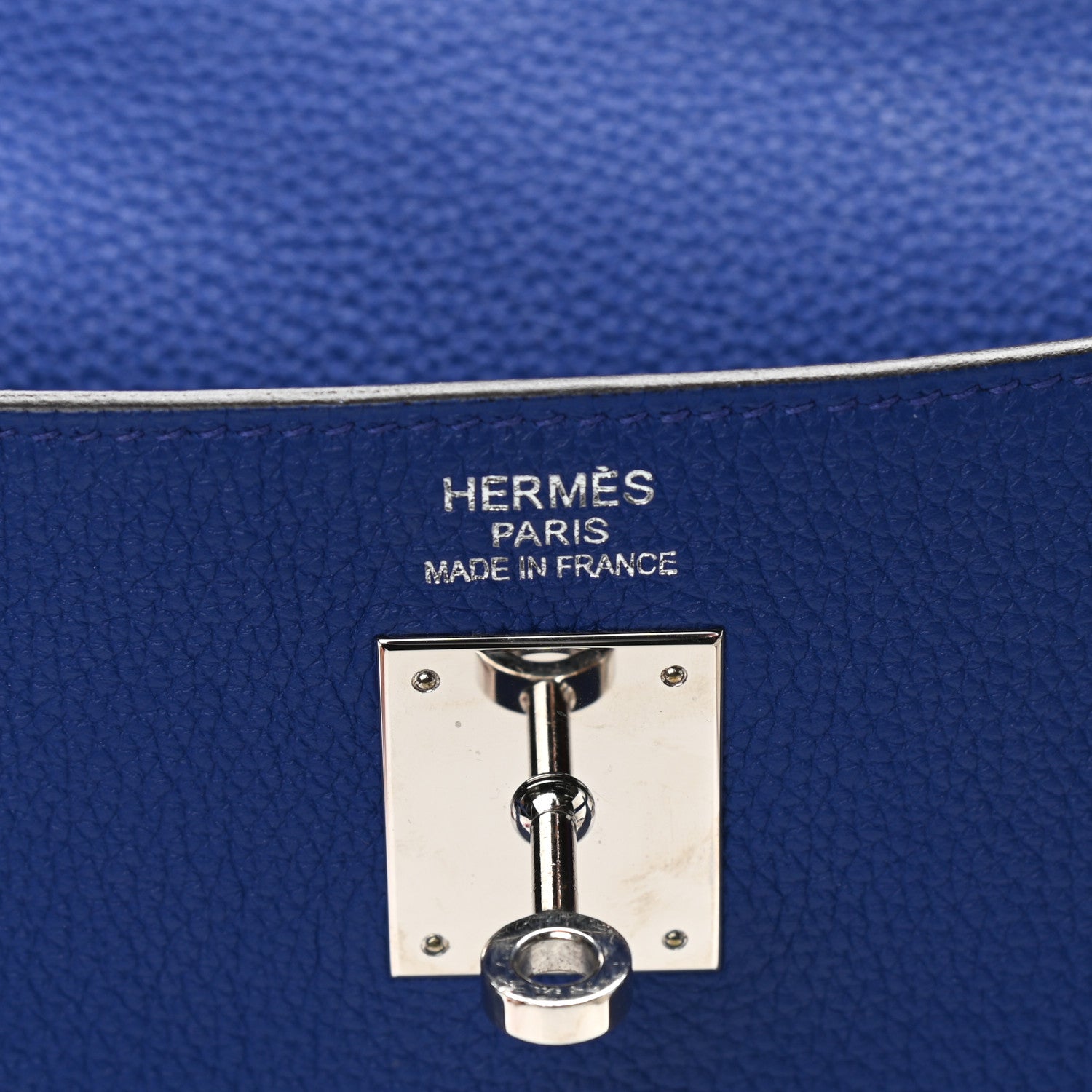 Hermes Togo Kelly Retourne 35 Bleu Electrique 6 of 12