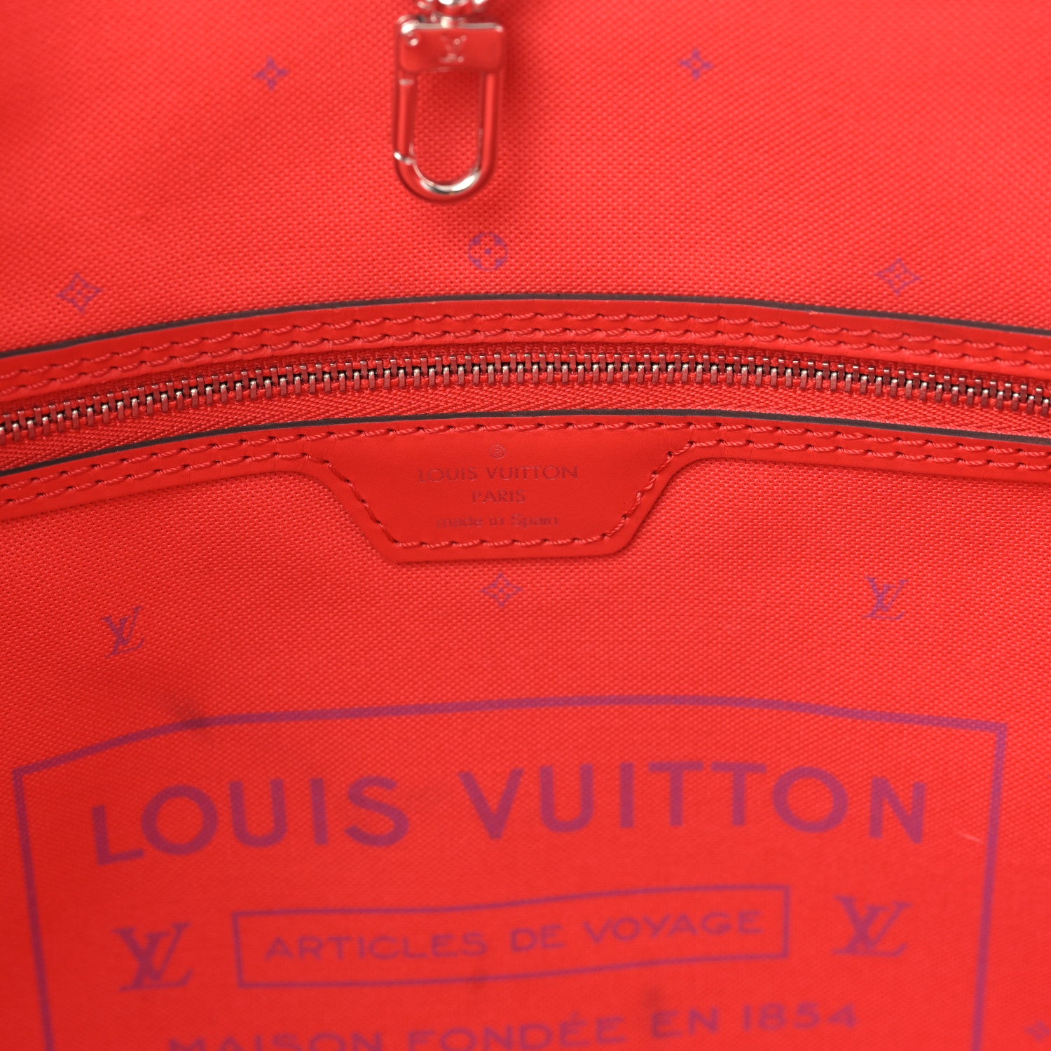 Louis Vuitton Monogram Escale Neverfull MM Rouge 6 of 8