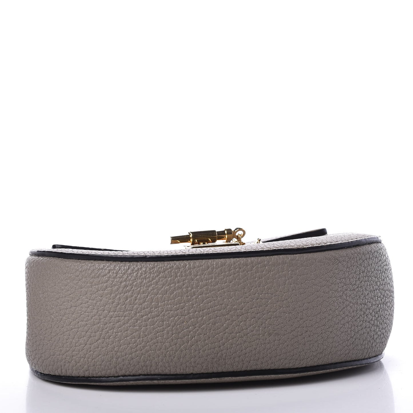 Grained Lambskin Mini Drew Shoulder Bag Motty Grey