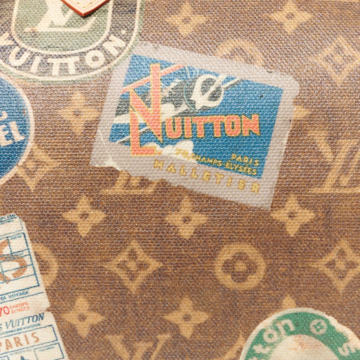 Monogram Hotel Labels Speedy Bandouliere 30