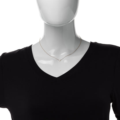 Tiffany 18K Yellow Gold Diamond .21ct Elsa Peretti Diamonds by the Yard Pendant Necklace 2 of 6