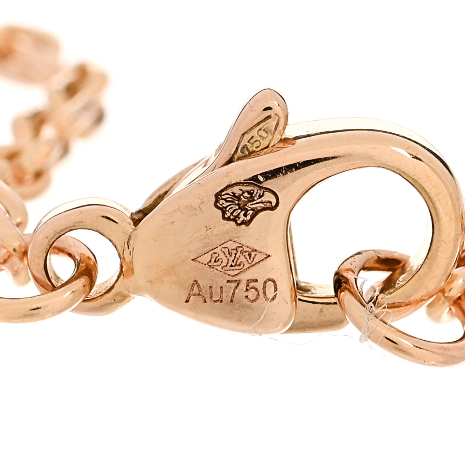 Louis Vuitton LOUIS VUITTON 18K Pink Gold Diamond Idylle Blossom LV Bracelet 6 of 7