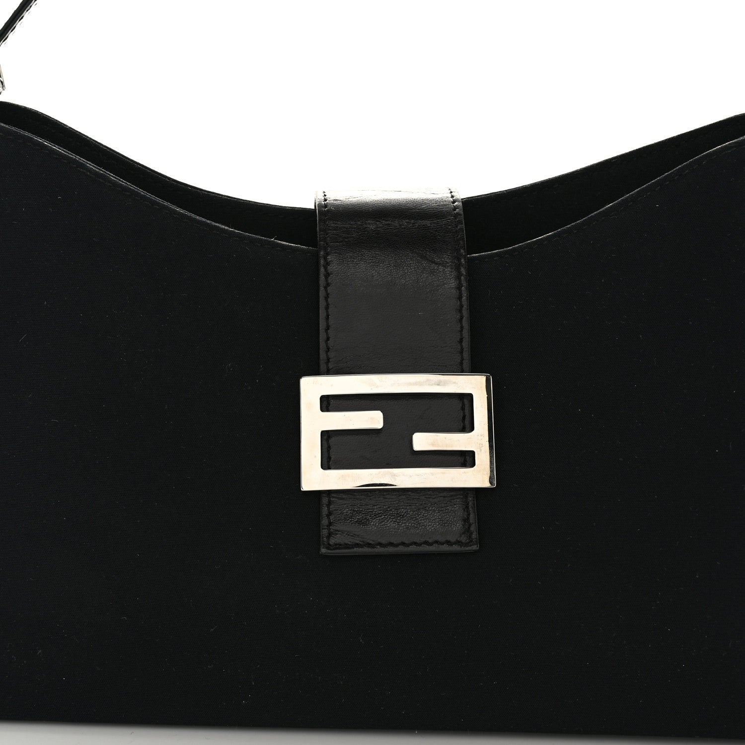 Fendi Neoprene Shoulder Bag Black 7 of 11
