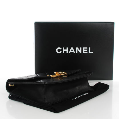 Chanel Lambskin Quilted Medium Golden Class Flap Black 4 of 7