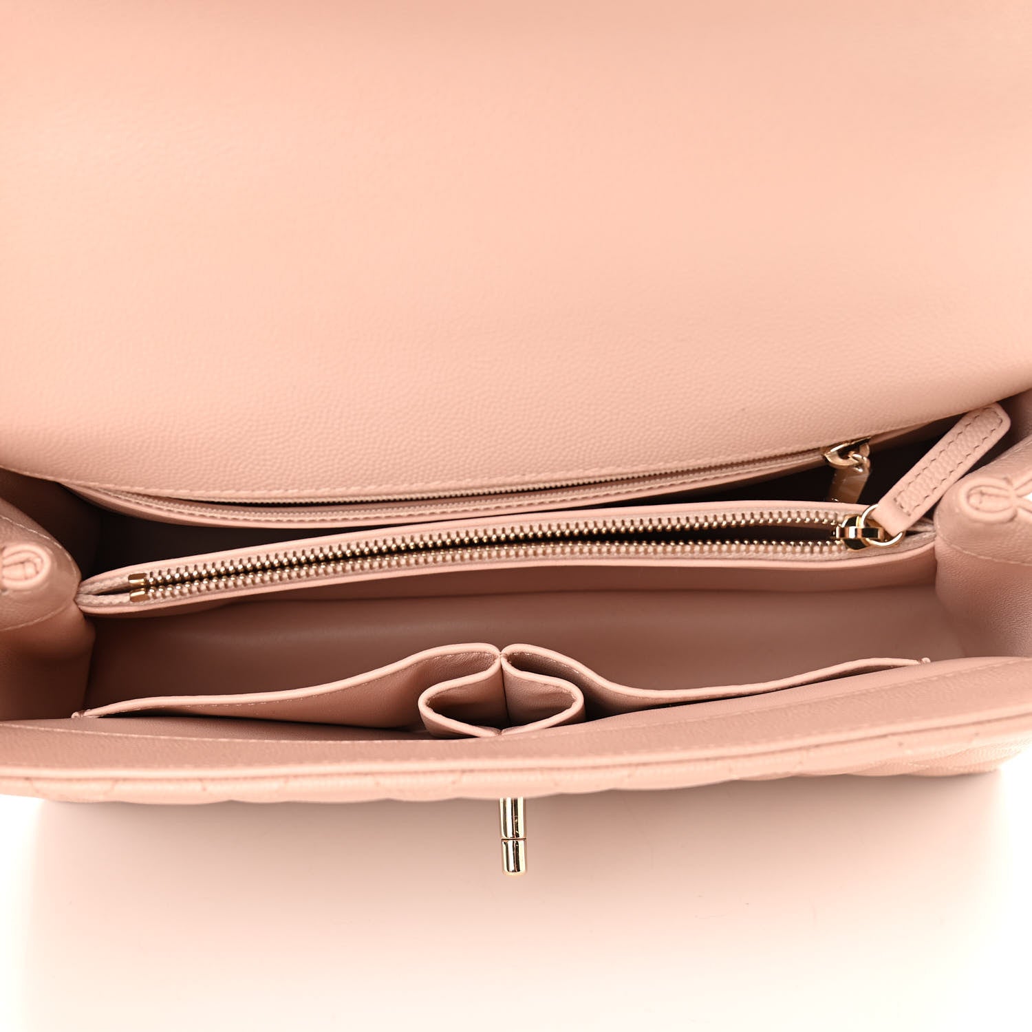 Chanel Caviar Quilted Small Coco Handle Flap Light Pink 5 of 10