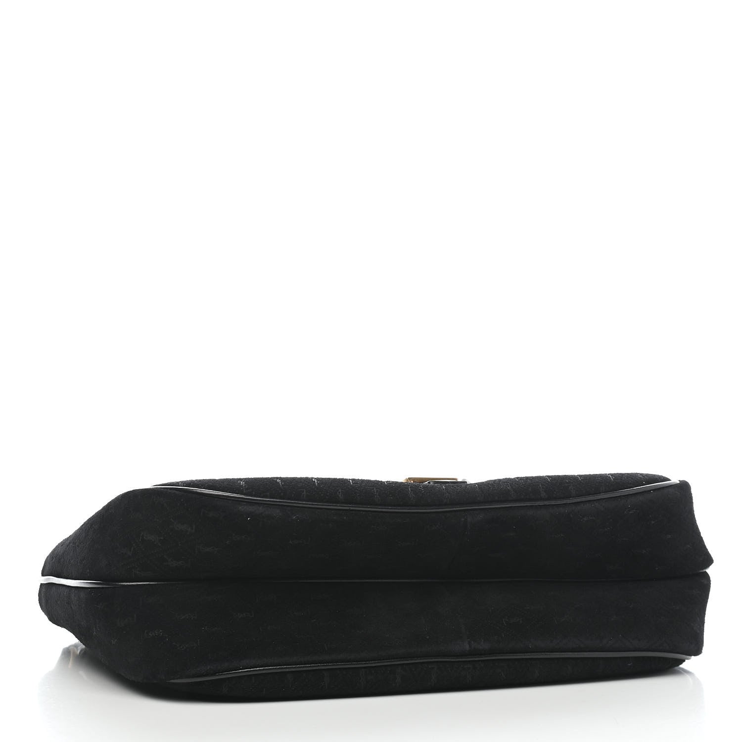 Saint Laurent Suede All-Over Monogram Large Le Monogramme Satchel Black 4 of 9