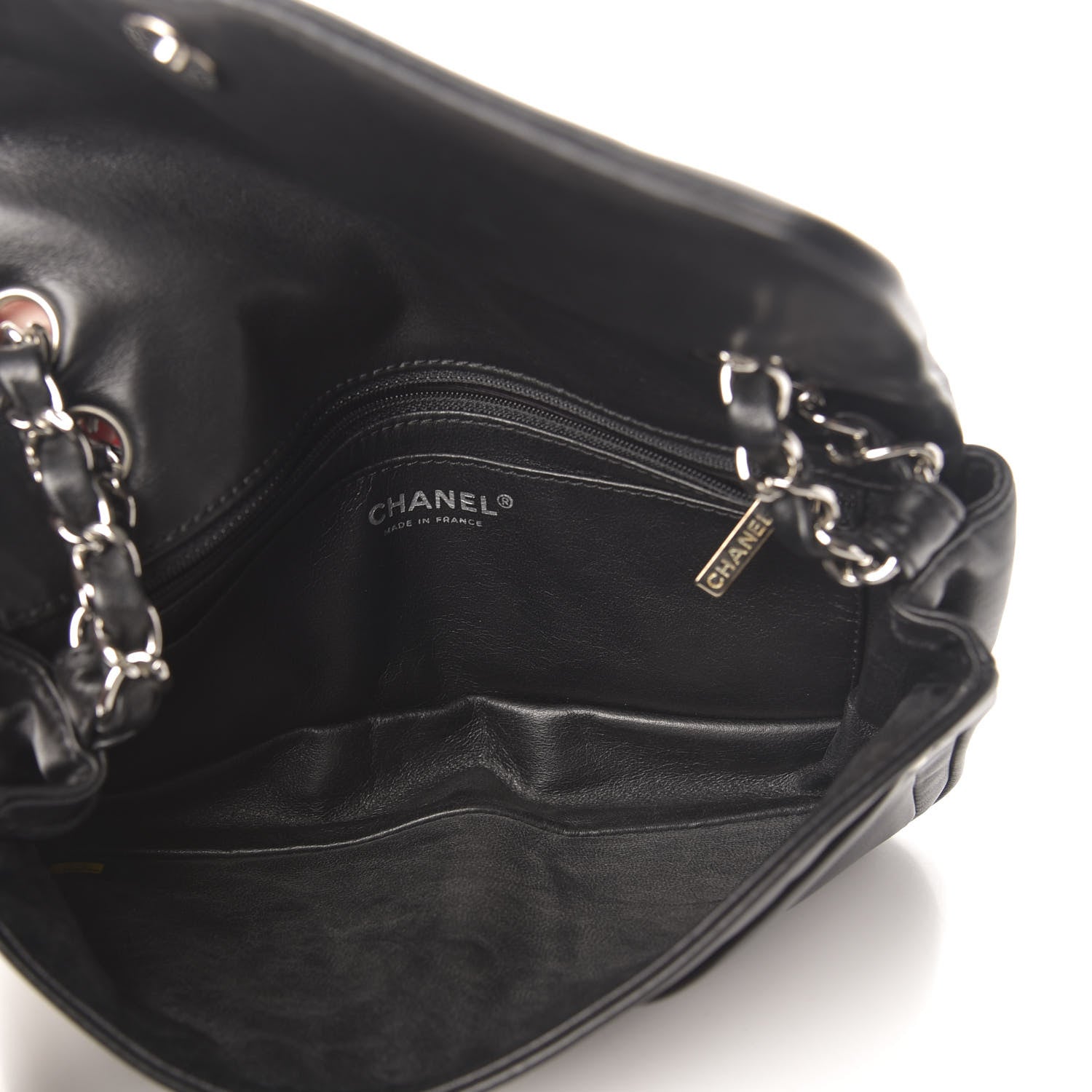 Chanel Calfskin Diagonal Ligne Medium Flap Black 5 of 12