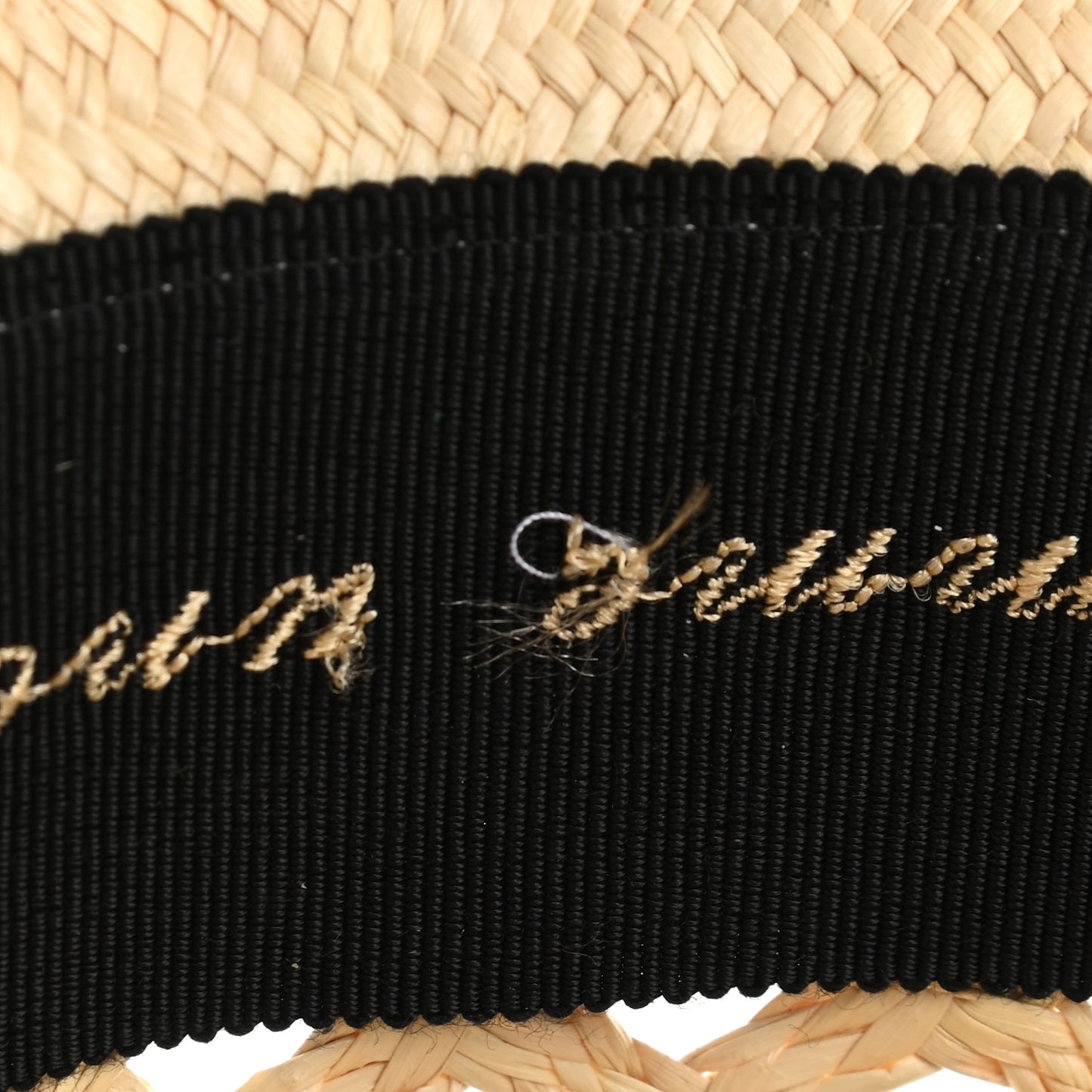 Straw Panama Elenora Hat 59 Naturel Black