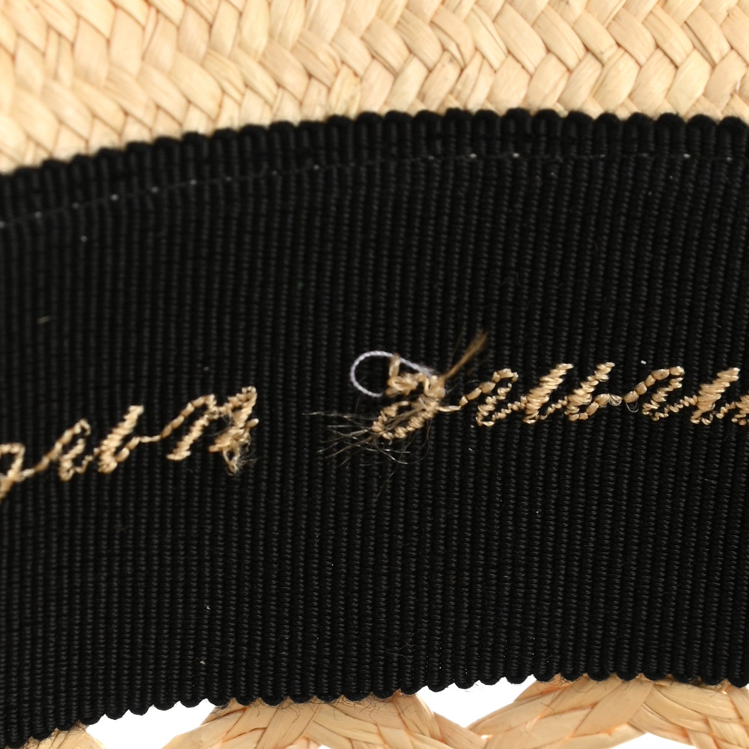 Hermes Straw Panama Elenora Hat 59 Naturel Black 11 of 12