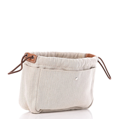 Hermes Canvas Barenia Fourbi 20 PM Pouch Naturel Fauve 3 of 10