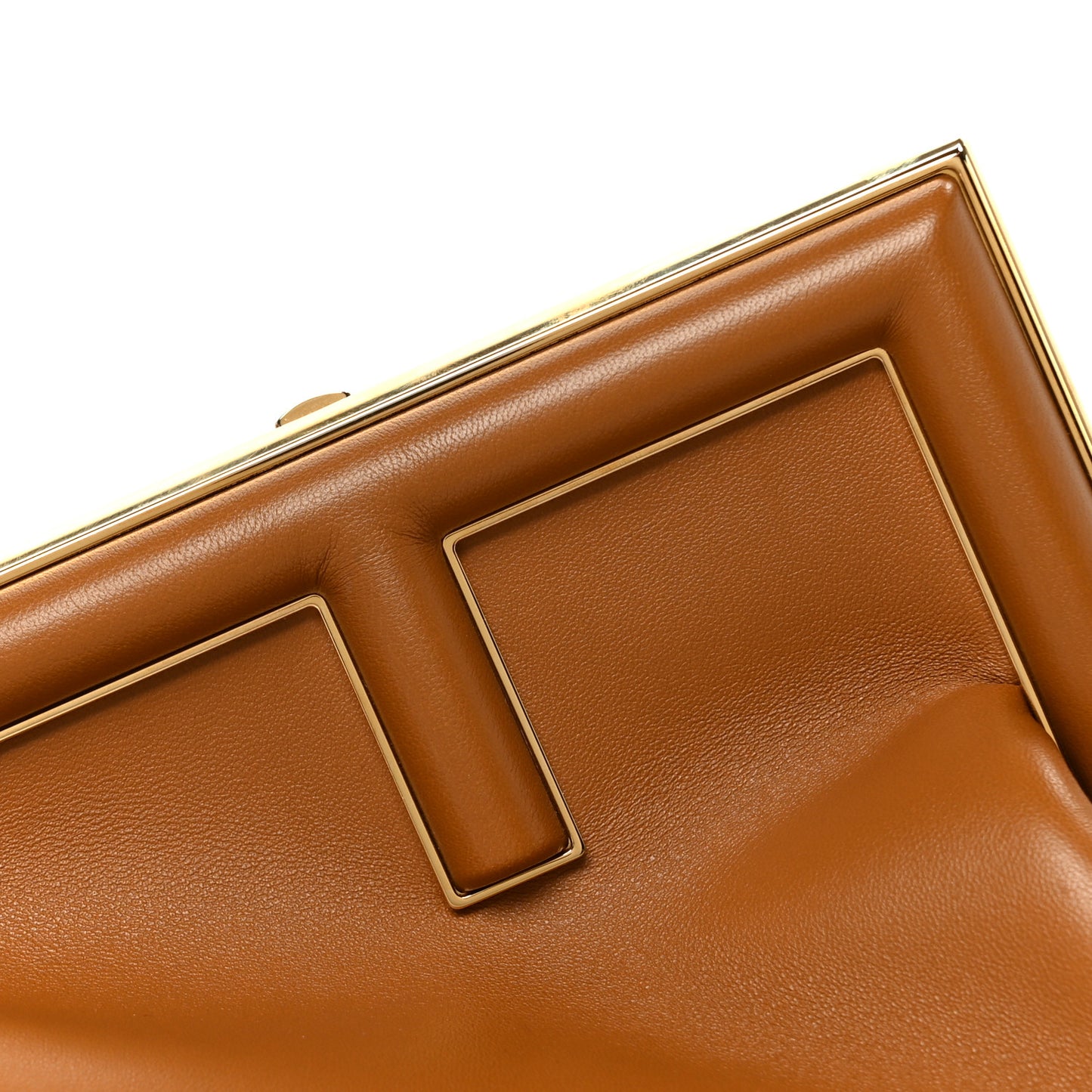 Shiny Nappa Medium Fendi First Caramello
