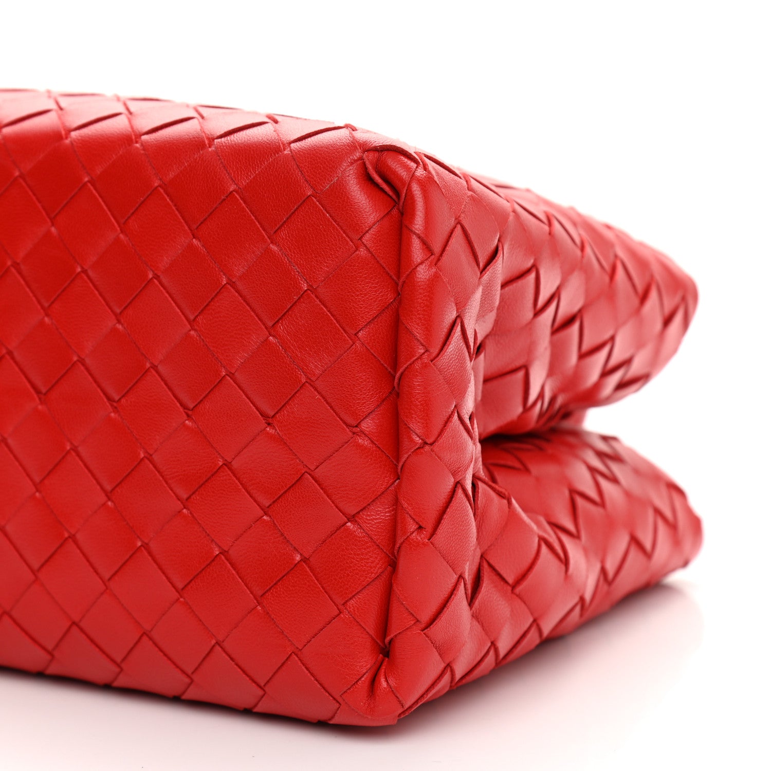 Bottega Veneta Nappa Intrecciato New Roma Tote Red 10 of 10