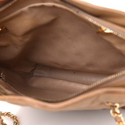 Chanel Lambskin Quilted Shopper Tote Beige 5 of 18