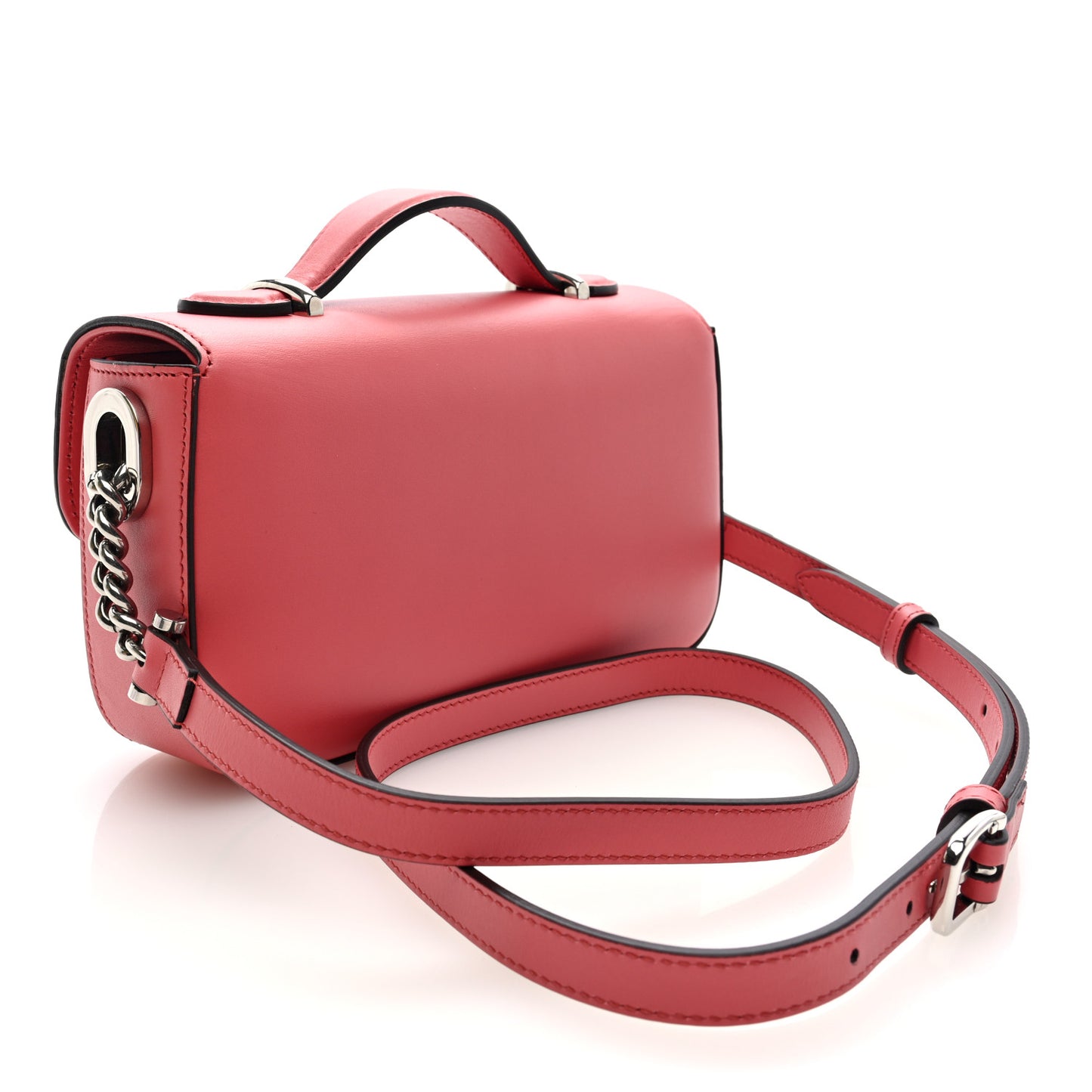 Senna Calfskin Petite GG Top Handle Shoulder Bag Pink