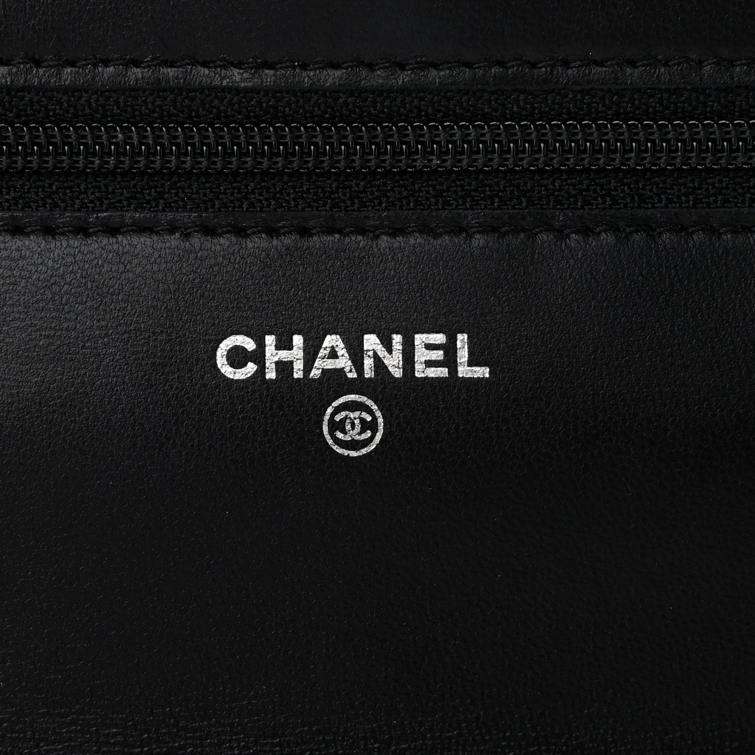 Chanel Lambskin Quilted Wallet On Chain WOC Black 6 of 12