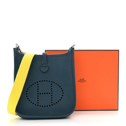 Hermes Taurillon Clemence Amazone Evelyne TPM Colvert Lime 11 of 11