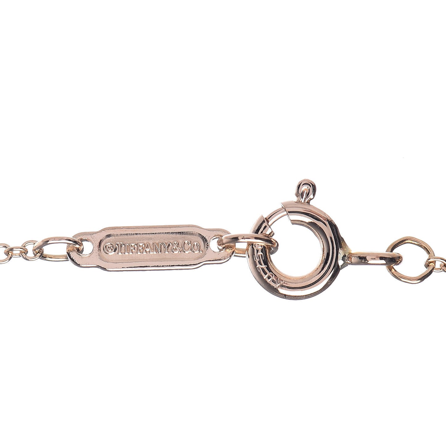 18K Rose Gold Diamond Atlas Pierced Key Pendant Necklace
