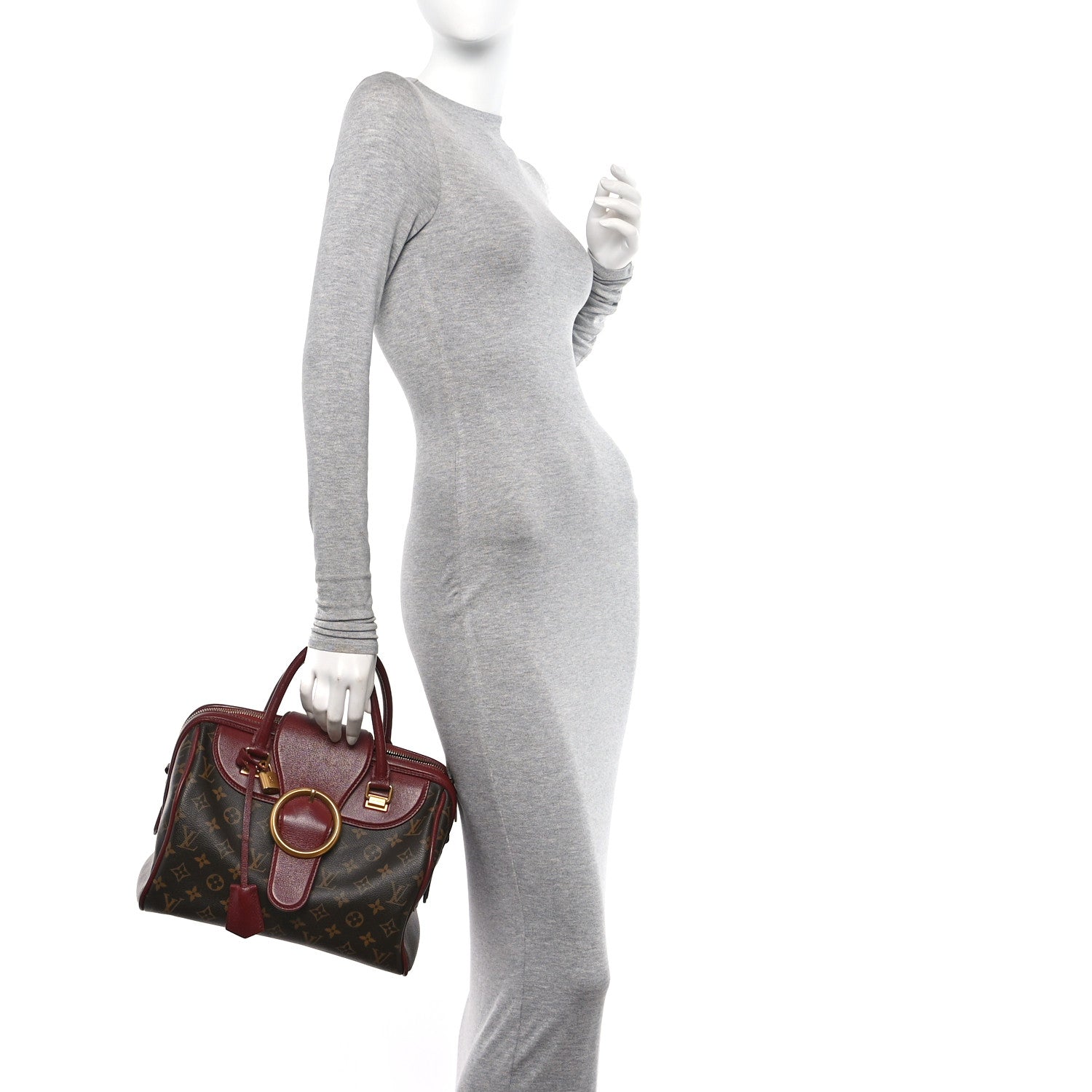Louis Vuitton Monogram Golden Arrow Speedy Burgundy 2 of 11
