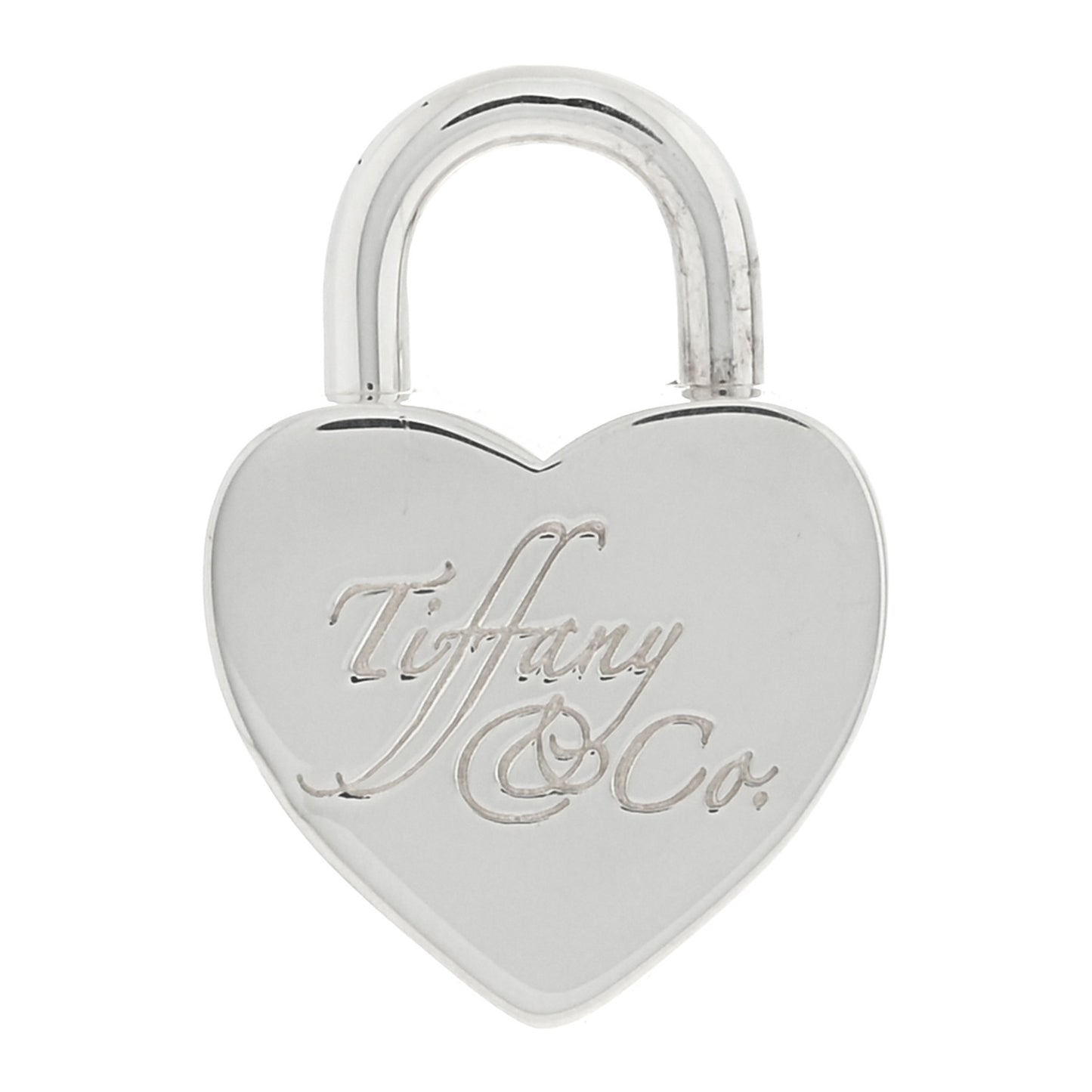 Sterling Silver Notes Heart Lock Charm