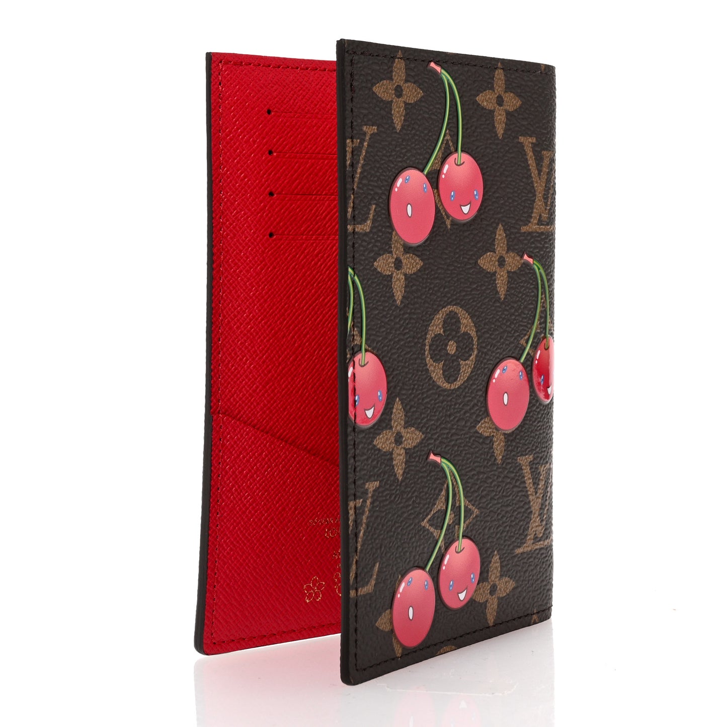 LV X TM Monogram Cerises Passport Cover