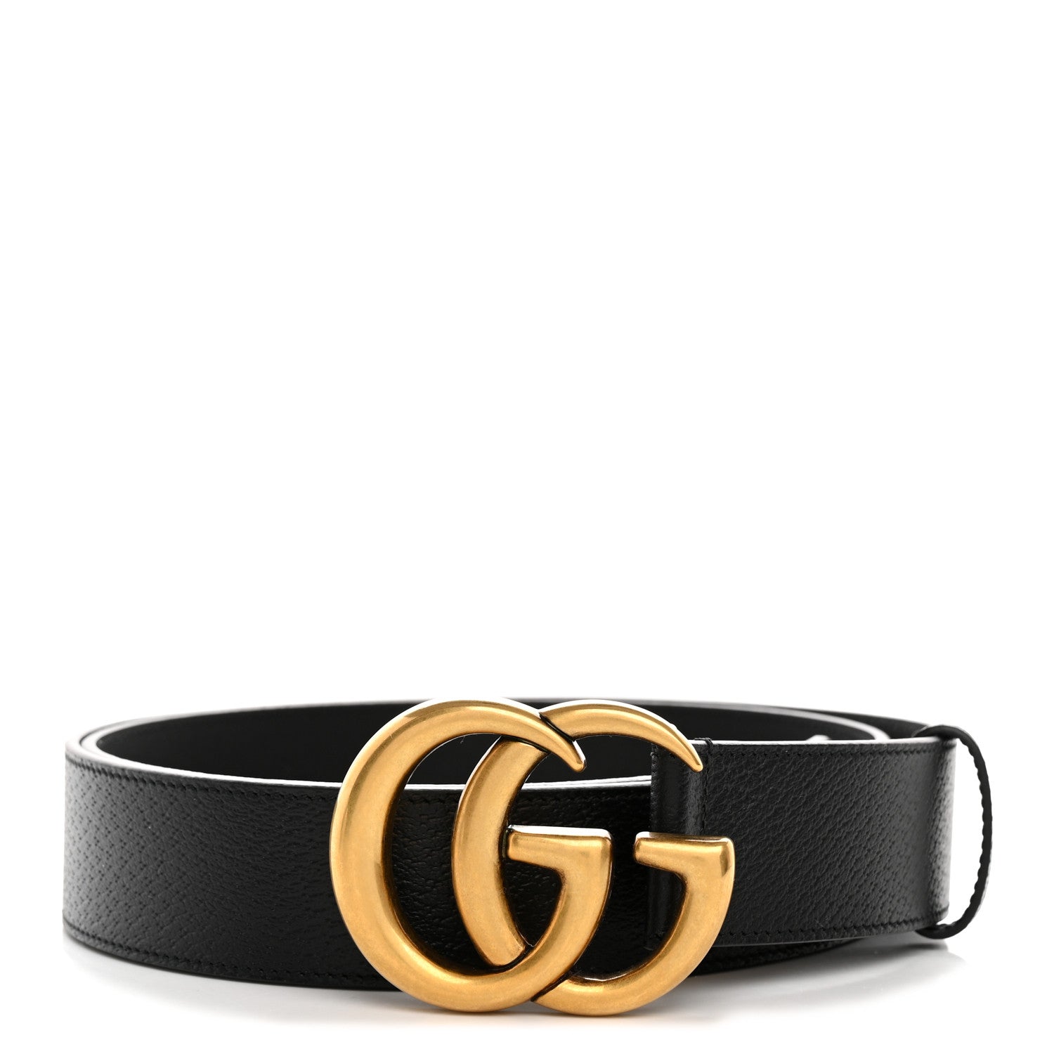 Gucci Textured Dollar Calfskin Double G 40mm Belt 110 44 Black 1 of 5