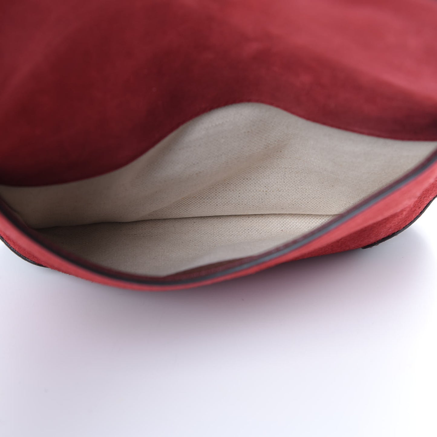Suede Web Small Neo Vintage Double Flap Messenger Bag Romantic Cherry Chardonnay
