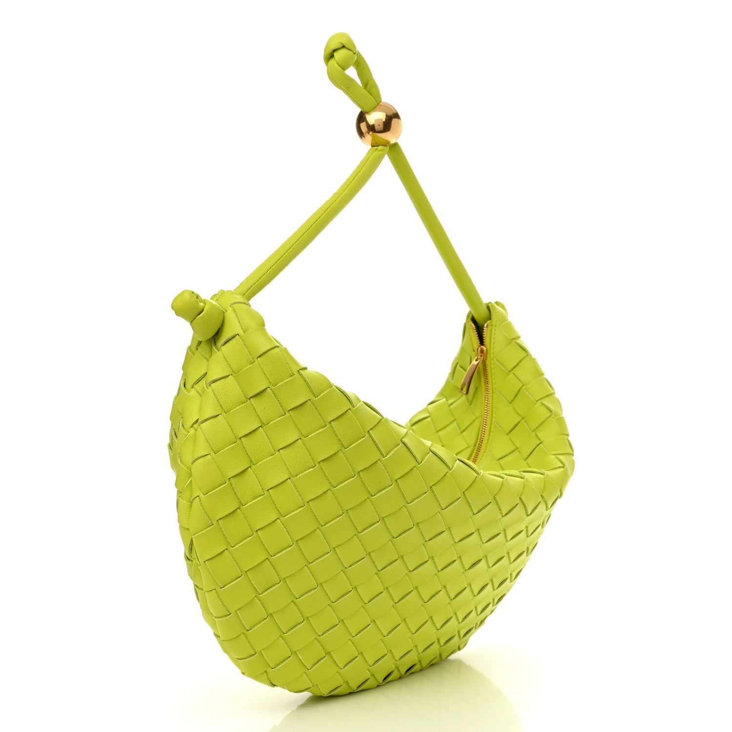 Bottega Veneta Nappa Intrecciato Turn Acid Kiwi 3 of 8