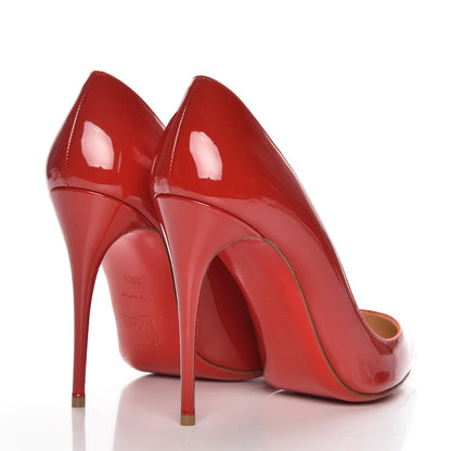 Christian Louboutin Patent Pigalle Follies 100 Pumps 38.5 Rouge De Mars 4 of 7