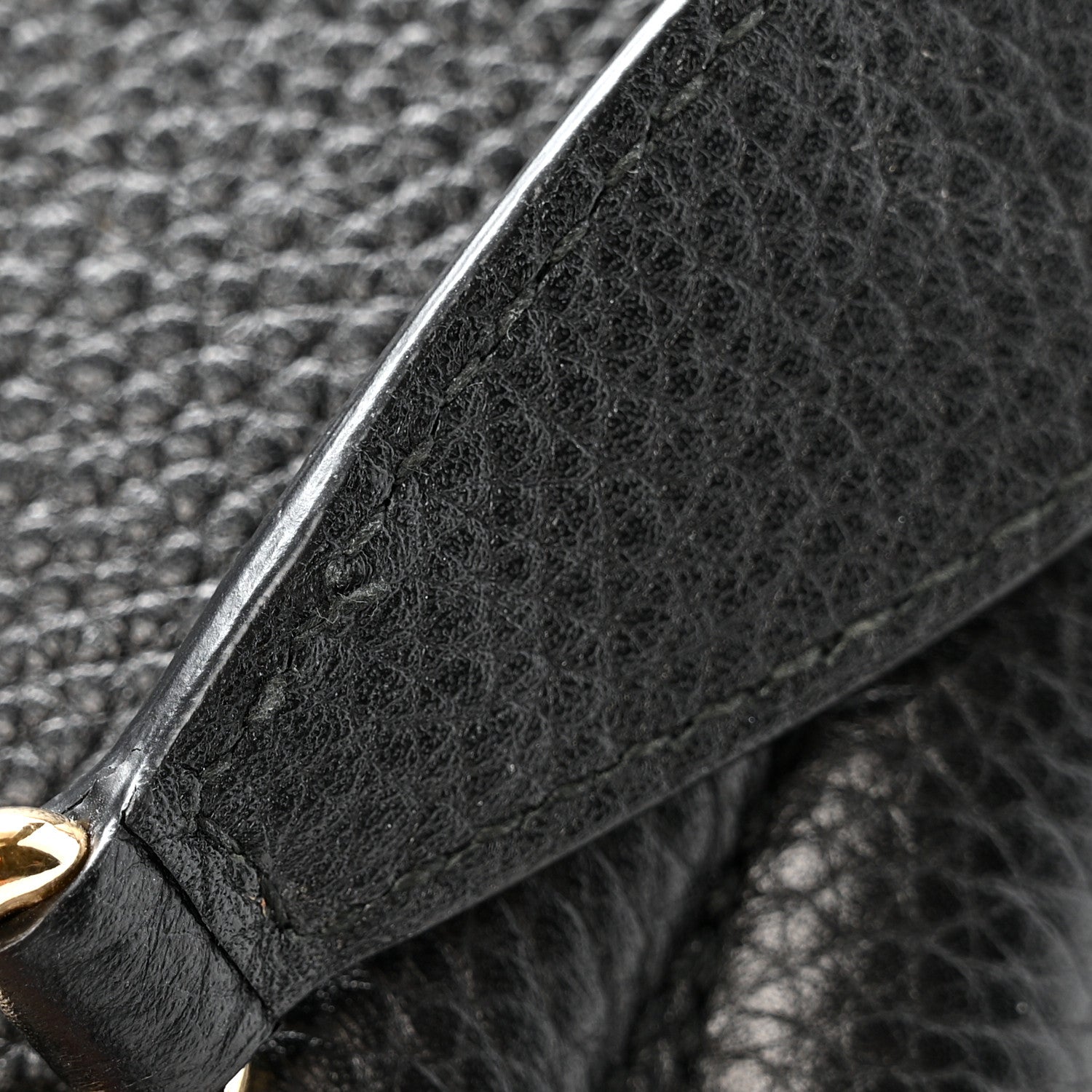 Gucci Pebbled Calfskin Medium Soho Chain Shoulder Bag Black 12 of 13