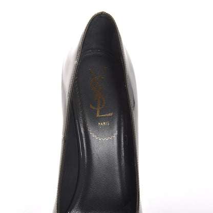 Saint Laurent Patent Tribute 105 Platform Pumps 39 Medium Grey 7 of 15