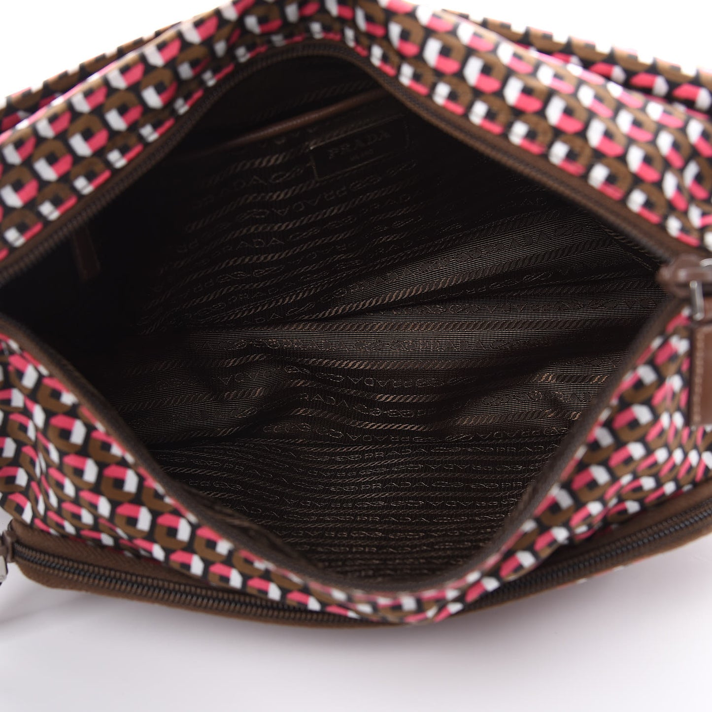 Tessuto Nylon Saffiano Otta Print Messenger Bag Rosa