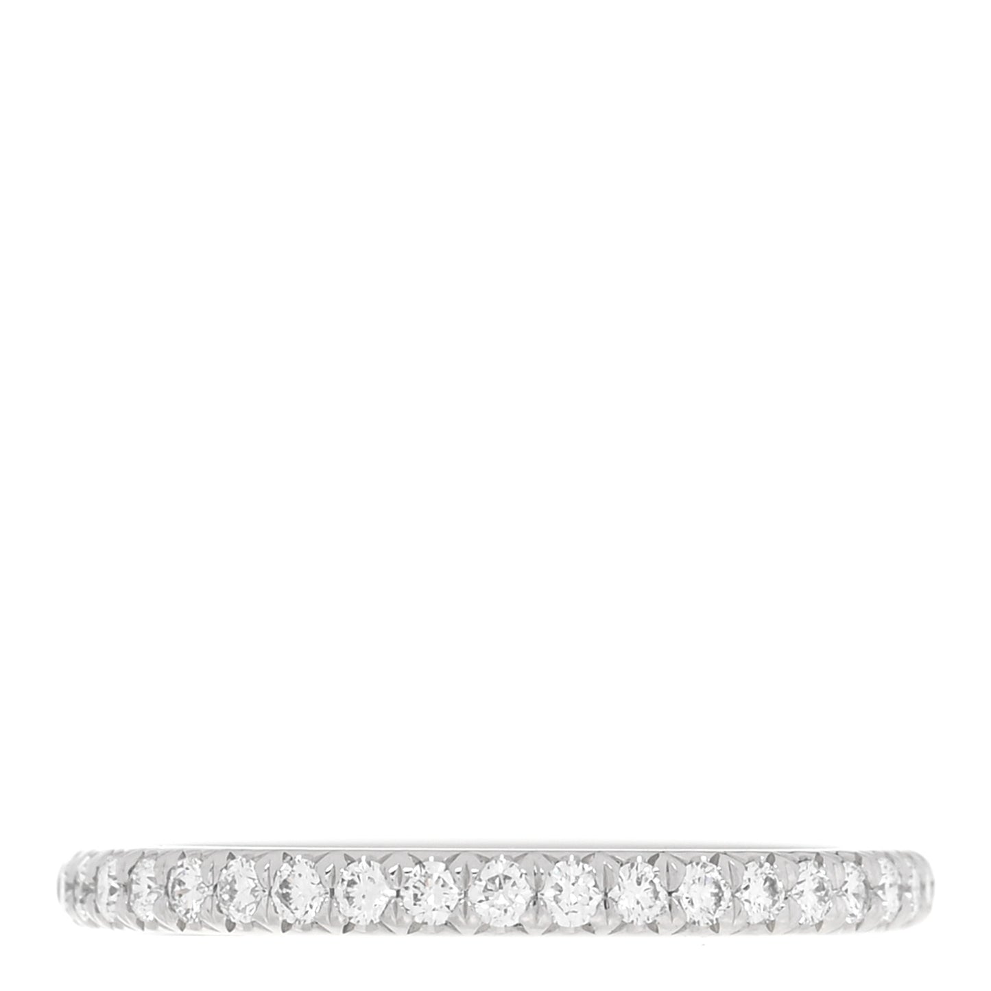 Platinum Diamond .17ctw Soleste Half Eternity Band Ring 48 4.5