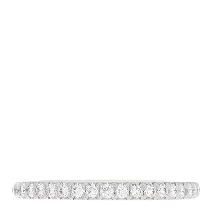 Tiffany Platinum Diamond .17ctw Soleste Half Eternity Band Ring 48 4.5 1 of 4