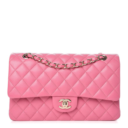 Chanel Caviar Quilted Medium Double Flap Pink 1 of 11