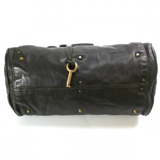 Leather Medium Paddington Satchel Kaki