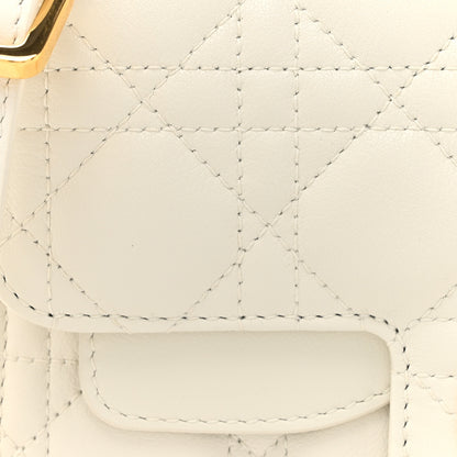 Christian Dior Lambskin Cannage Small Jolie Top Handle Bag Latte 8 of 11