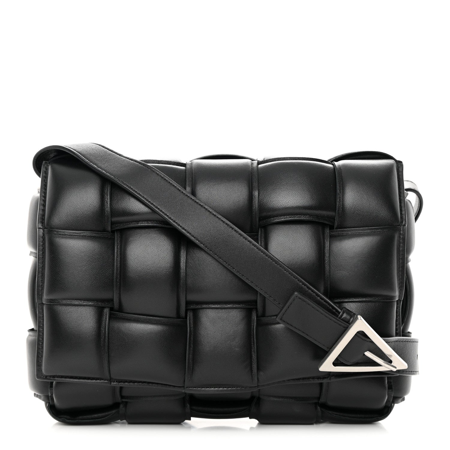 Bottega Veneta Nappa Maxi Intreccio Padded Cassette Crossbody Bag Black 1 of 15