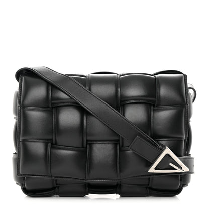 Bottega Veneta Nappa Maxi Intreccio Padded Cassette Crossbody Bag Black 1 of 15