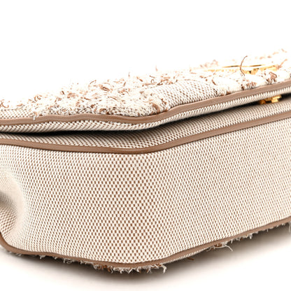 Burberry Lambskin Needle Punch Quilted Check Small Lola Bag Natural 8 of 9