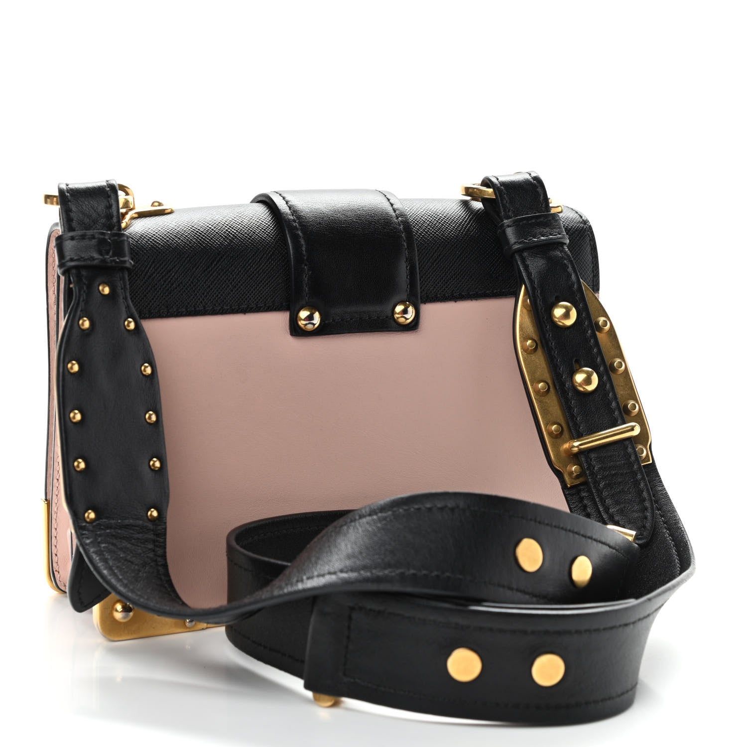 Prada City Calf Saffiano Cahier Bag Cipria Black 3 of 11