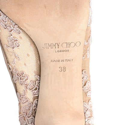 Jimmy Choo Lace Love 65 Pumps 38 Beige 6 of 7